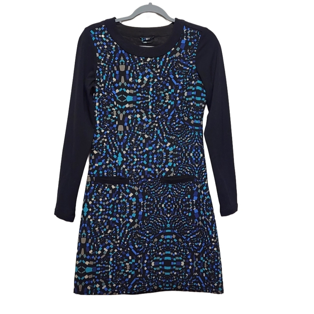 Skunkfunk Enara Geometric Print Shift Dress, Size 1 (XS) - Picture 3 of 7